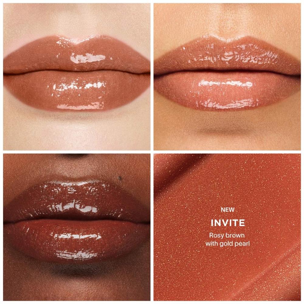 HourGlass Phantom VolumizinG Glossy Lip Balm .05 Oz   1.7 G Invite 80 Rosy Brown With Gold Pearl