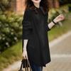 ZANZEA Women Casual Round Neck Solid Color Loose Long Sleeve Blouse