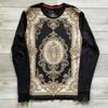 Moda Gotik Uzun Kollu Tişört Moda Yuvarlak Yaka Oversize Tişört Erkek Avrupa ve Amerika Baskılı Günlük Üstler Kadın Sokak Giyimi