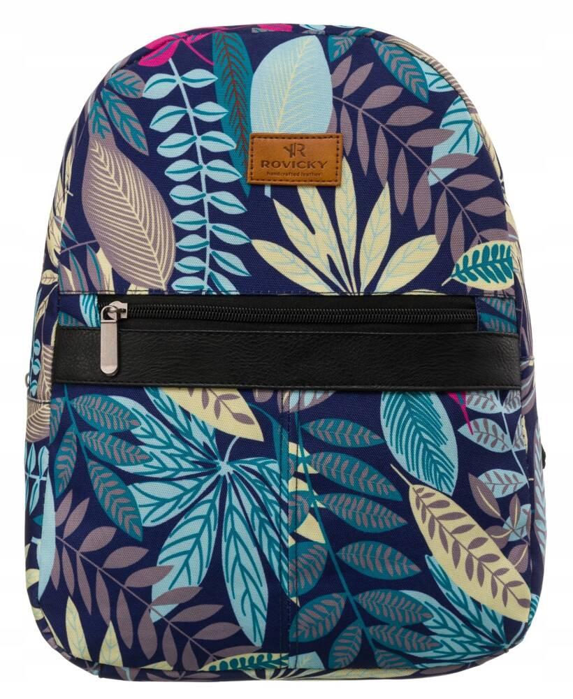 Patterned, urban women's backpack - Rovicky