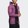 Adidas W.N.D. Sport Checkered Windbreaker Hooded Jacket Men Outerwear Purple GH8162