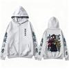 Demon Slayer Tomioka Anime Hoodie Zip Up Graphic Hooded Jacket Streetwear Autumn Sweatshirt Pullover Long Sleeve Top