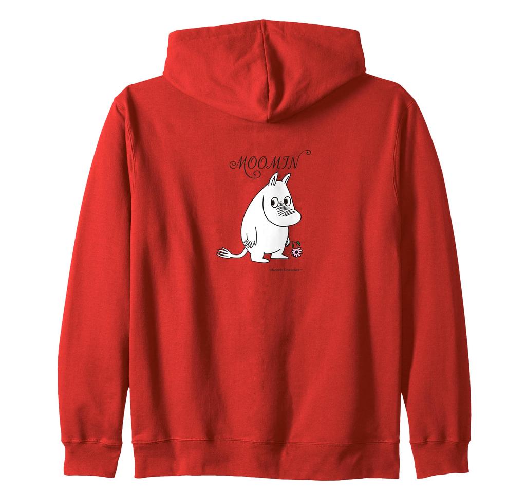 Moomin and Flowers Zip Hoodie