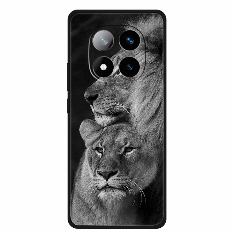 For Redmi Note 14 Pro+ Case Animals Soft Silicone TPU Phone Cases Back Cover For Redmi Note 14 Pro Plus 5G Wolf Shockproof Capa