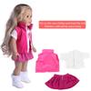 3 teile/satz Mädchen Puppe Kleidung Kleid Anzug Set Top Rock Mantel für 18 zoll Mädchen Baby Puppen (n1339)