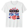 Hooray For The USA Fourth Of July Holiday Unisex Unisex Graphic Tee