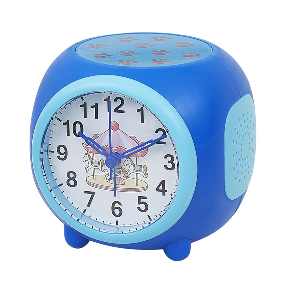 Compact Design Colorful Music Clock Portable Alarm Clock Snooze Function Three-speed Push Switch Bedtime Routine