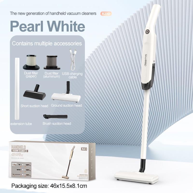 

Высокомощный беспроводной пылесос-стик с сильным всасыванием и многофункциональным удалением пыли белый