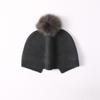 Pure cashmere knitted hat autumn and winter new solid color hairball warm cold hat knitted casual flanged hat