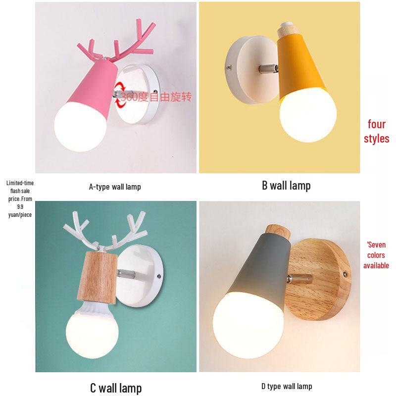 Modern Nordic Wall Lamp: Stylish Lighting for Bedroom, Living Room, Bar, or Staircase