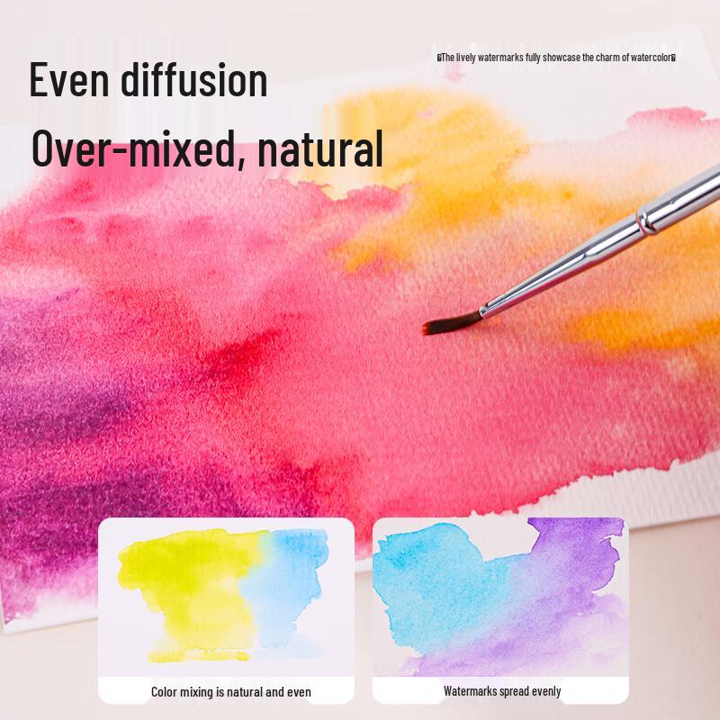 Languo 16-Color Portable Solid Watercolor Paint Set