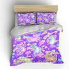 Cute Unicorns With Rainbow Background Bedding Set 1 Duvet Cover 2 Pillowcases For Adult And Children Luxury Gift Full Size