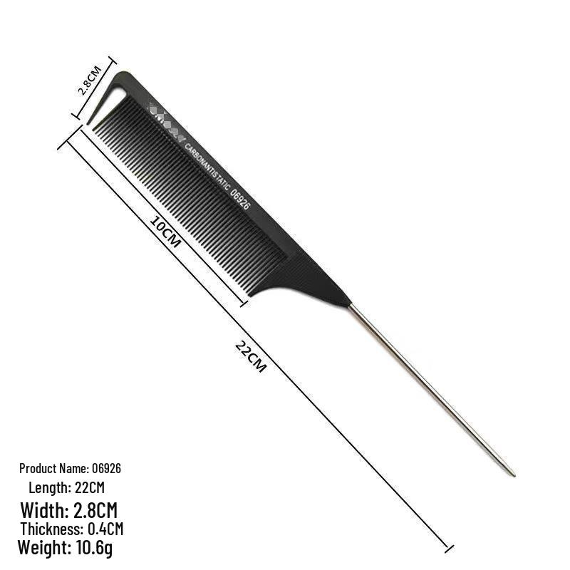 Professional Steel Tail Hairdressing Comb for Styling and Haircuts