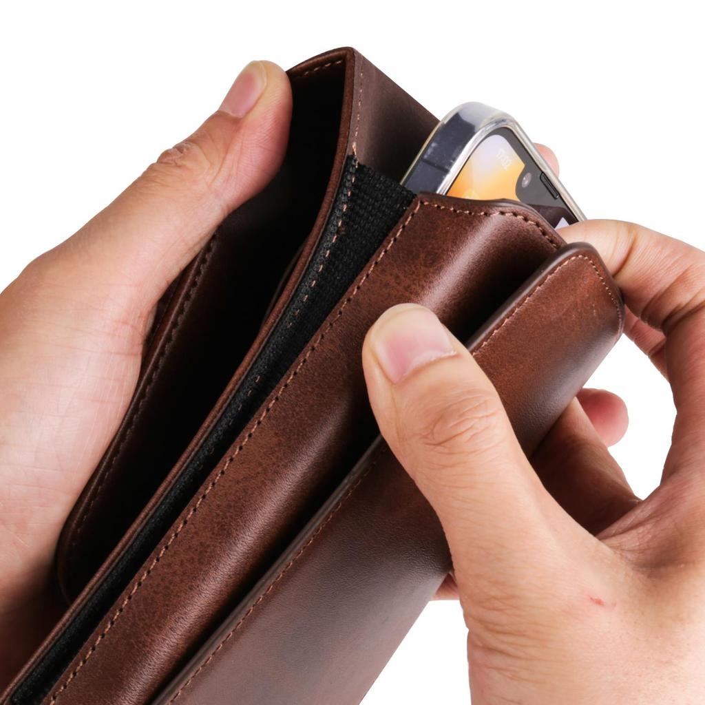 Luxus Leder Kartenhalter Telefon Gürtelclip Hülle Männer Gürteltasche Für iPhone 16 15 14 13 Pro Samsung Galaxy S24 S23 A55 Xiaomi Redmi Note 12 Holstertasche