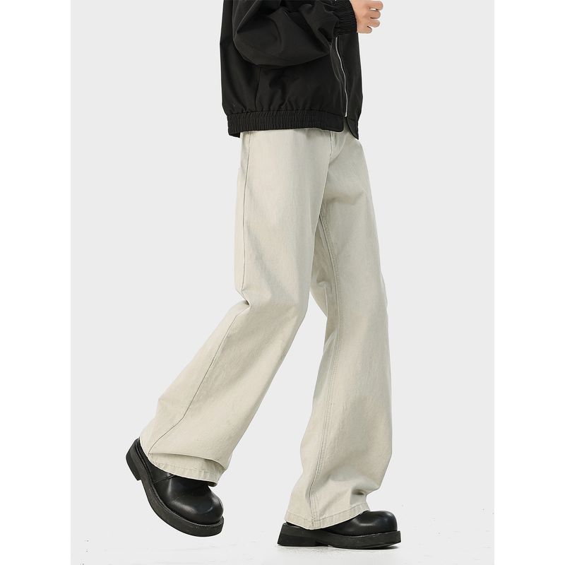 51 Hip-Hop American Street Style Straight-Leg Jeans for Men, Trendy Brand, Cool Vintage Feel, Loose and Versatile Wide-Leg Pants