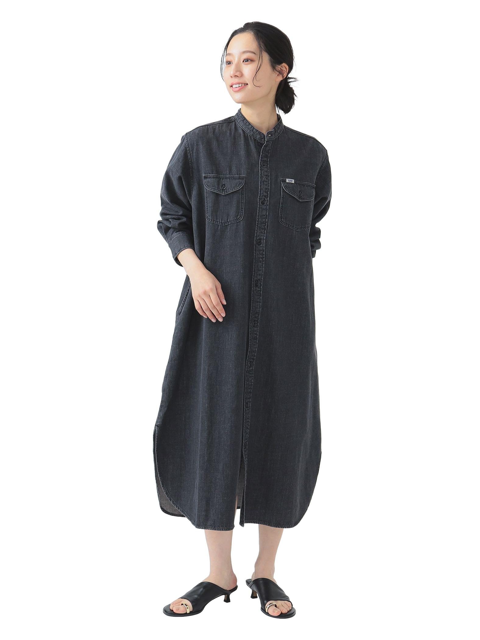 

Life Store от Dress Lee Джинсовое платье-макси ЧЕРНОЕ M [Beaming Beams] [Специальный заказ] (С-М) Женский чёрный