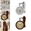 Double Sided Wall Clock Hanging Clocks Art Clock Decorative Two Faces Clock Grand Central Station Clocks for Living Room Study