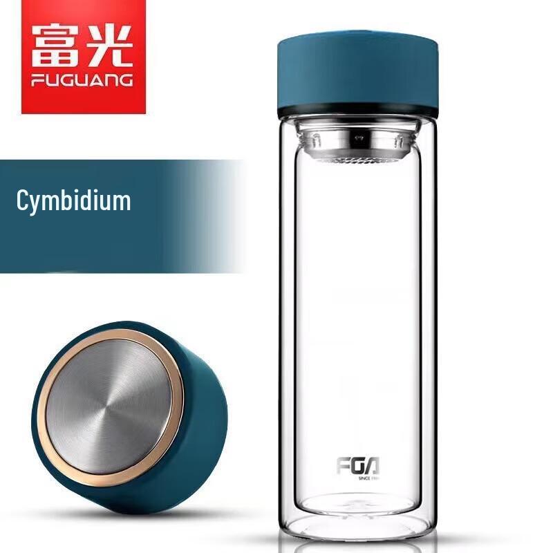 Стеклянная бутылка с двойными стенками и ситечком для чая Fuguang WFB1013