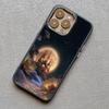 Castle Under Moonlight Luxury Silicone Phone Case For iPhone 13 12 11 Pro Max 14 8 7 Plus SE2 X XR XS 15 14 Pro Max Mobile Case