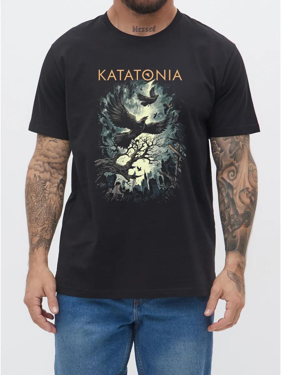 Черная металлическая футболка Katatonia 2XL