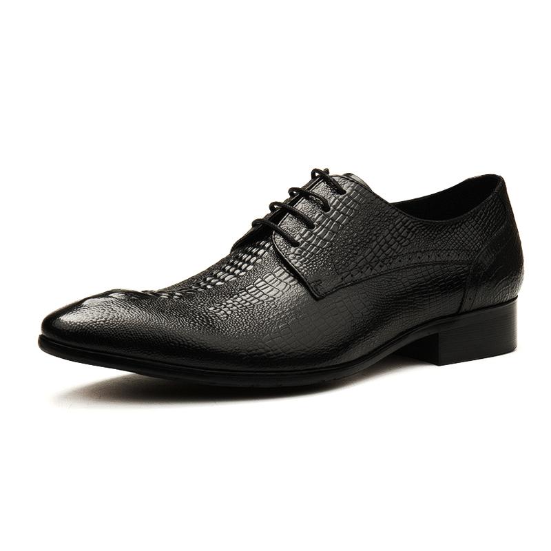 New Spring/Autumn Luxury Black/Red/Brown Handmade Lace-up Genuine Crocodile Leather Dress Oxford Flat Brogue Formal Oxford Shoes