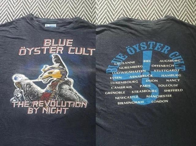 Blue Oyster Cult Shirt Blue Oyster Cult Tour 2 Side Black T-shirt Unisex Unisex T-Shirt XXXL