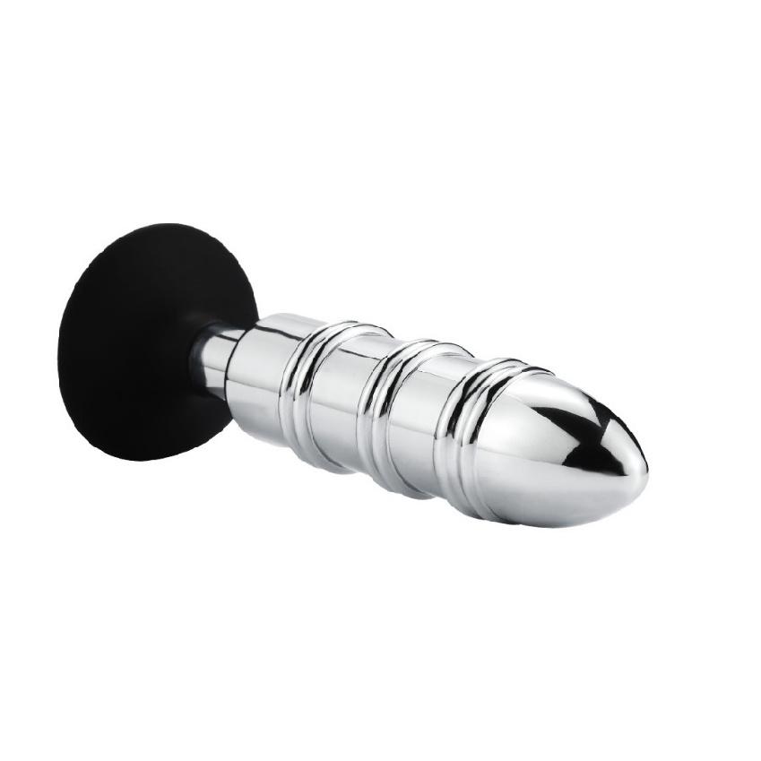 Metal Metal Adult SM Sexy Sucker Address Silicone Metal Butt Plug Go Out Wear Anal Plug