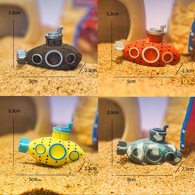 Creative Aquarium Fish Tank Mini Decoration Submarine Fish Tank Landscaping Submarine Aquarium Accessories Home Decorations
