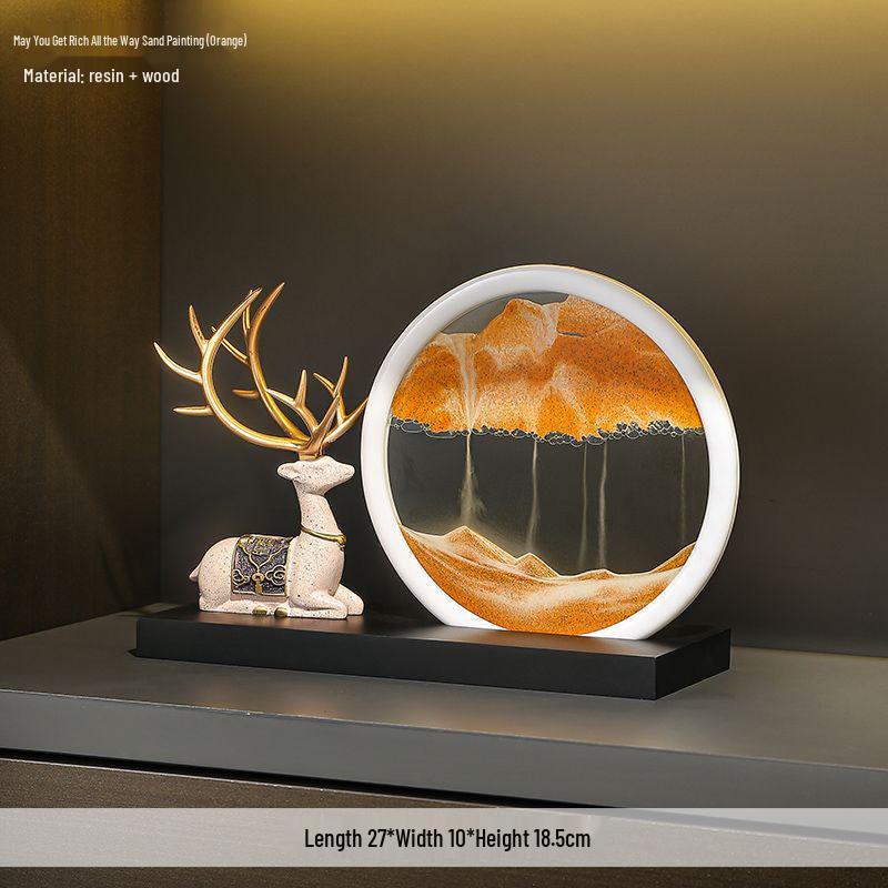 Quicksand Painting Ornament for Living Room, TV Cabinet, Wine Cabinet, and Office Décor