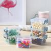 3-Layer Transparent Magic Buckle Storage Box Finishing Box Desktop Sundries Portable Storage Box Jewelry Organizer