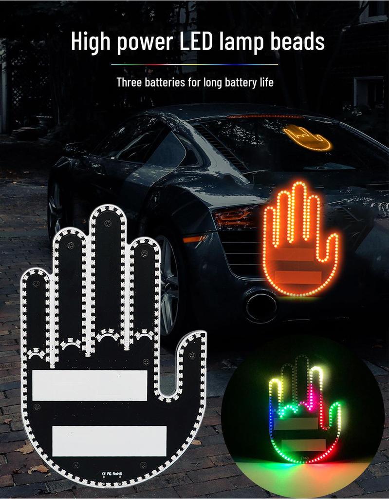 Multifunktionale Auto-Gestenleuchte & Heckwarn-Handflächenleuchte für Männer