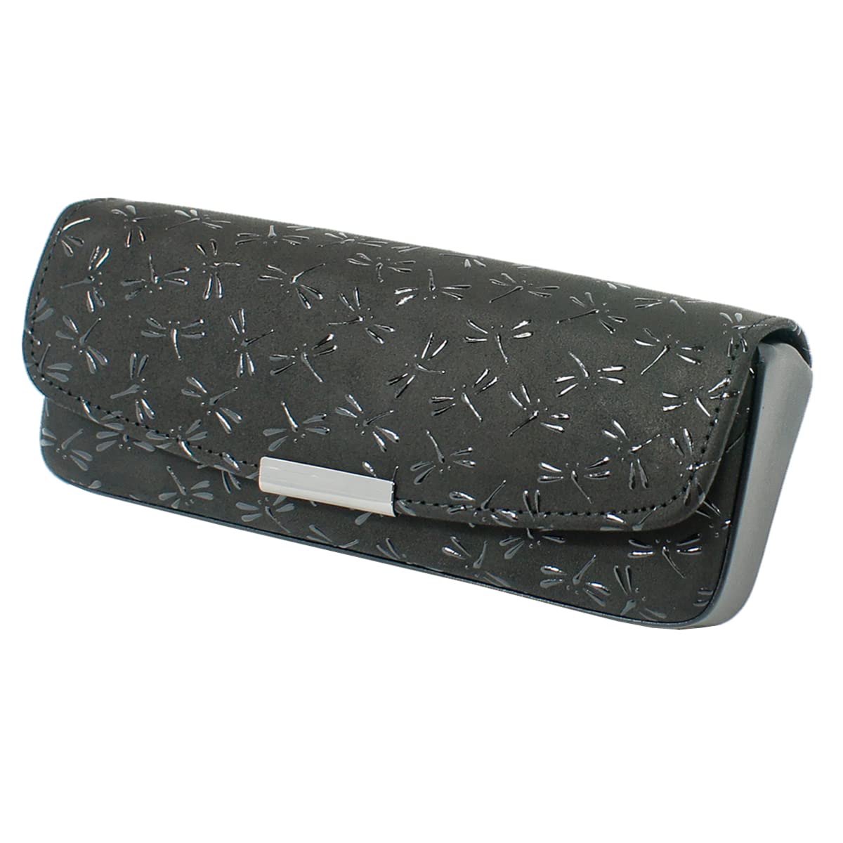 

Футляр для очков Inden H Черный с черной стрекозой [Inden-ya], Оленья кожа, Лак, Узор, 4206-01-008 чёрный