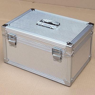 Caja de Almacenamiento Grande de Aleación de Aluminio con Cerradura para Dinero y Documentos