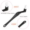 PATIKIL Coffee Espresso Brushes, 4 Pieces Elbow Coffee Grinder Brush Cleaner, Coffee Cleaning Tool, White