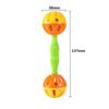 2PCS Parrot Toy Rattle Bite Resistant Bird Bite Toy Parrot Chewing Toy Double-head Bell Ball Toy Parrot Bite Toy