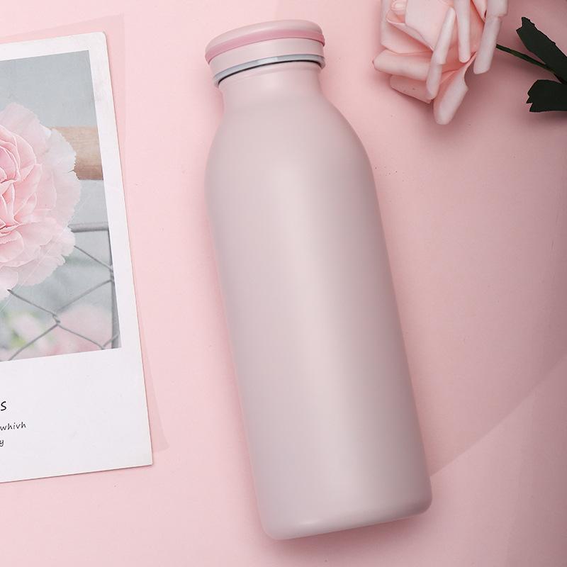 Fashion New High-Value Stainless Steel Milk Bottle Mini Double-Layer Thermos Cup Large Capacity 304 Coke Bottle