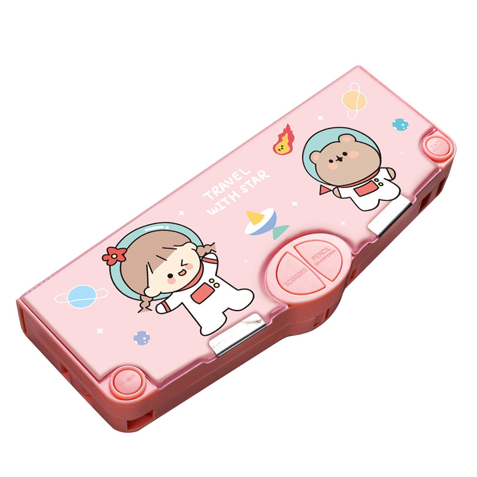 

1 шт. многофункциональный пенал для карандашей, школьный канцелярский ящик, детский пенал для хранения карандашей, новинка, большой емкости, подарочный пенал