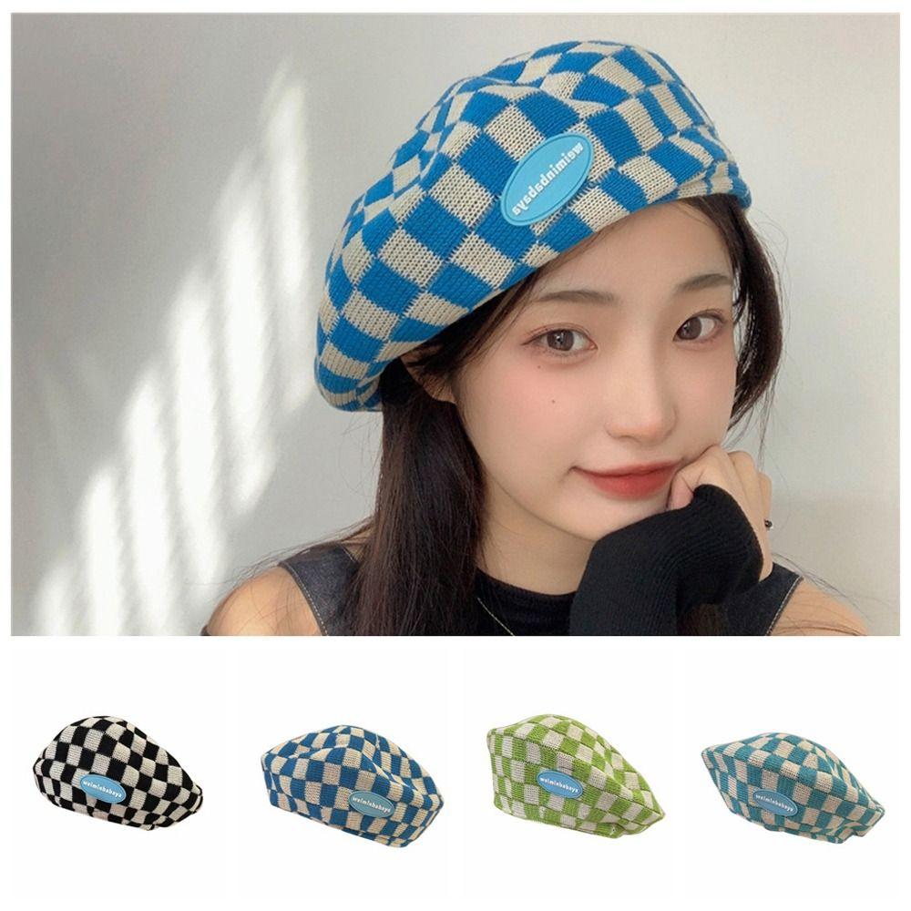 

Буква Клетчатый Берет Решетка Британская Кепка Регулируемая Восьмиугольная Кепка Вечеринка