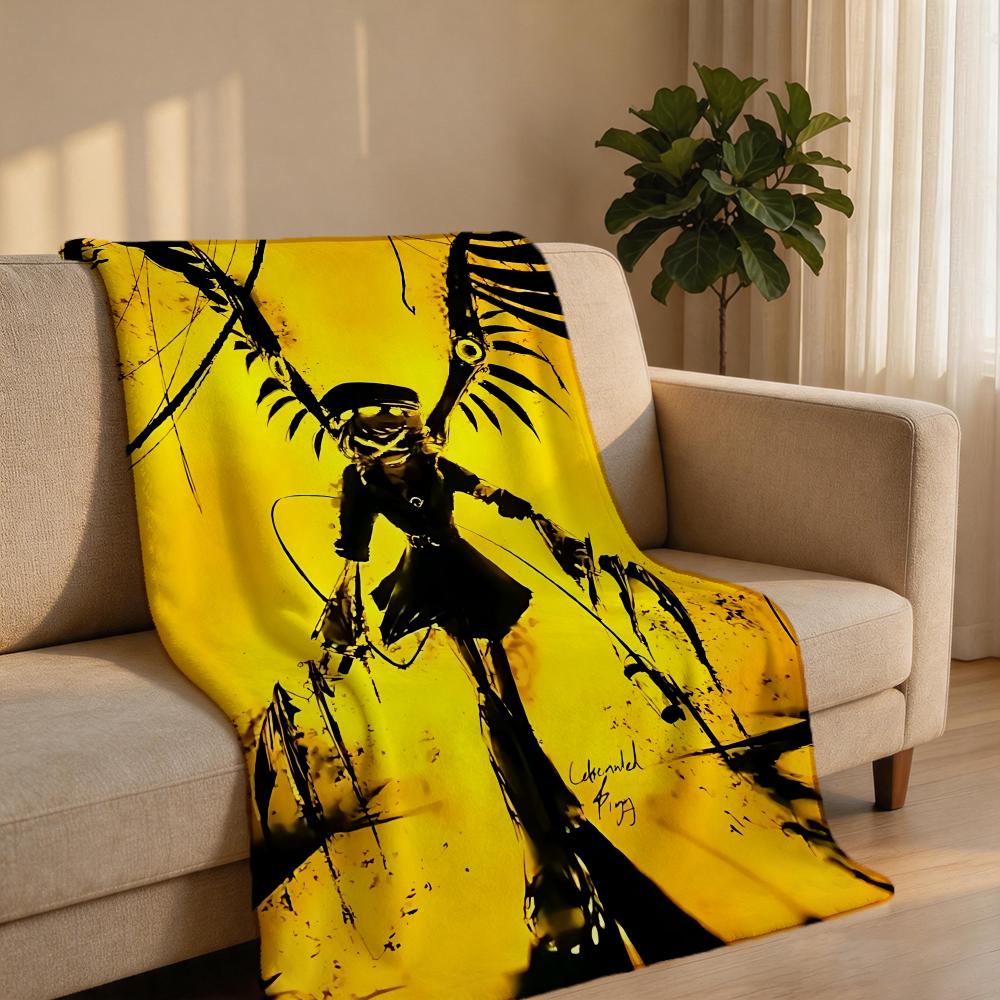 Animation M-Murder Droness Throw Short Plush Throw Blanket Soft Skin-Friendly Multi-Scene Home Office