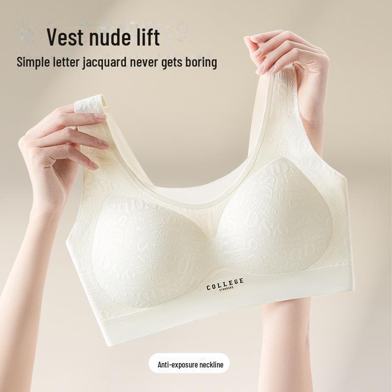 Frauenunterwäsche: Kleine Brustraffung, verdickter, verstellbarer Lift, seitliches Anti-Hängen der Brust, kein Stahlring, schöner Rücken-BH.