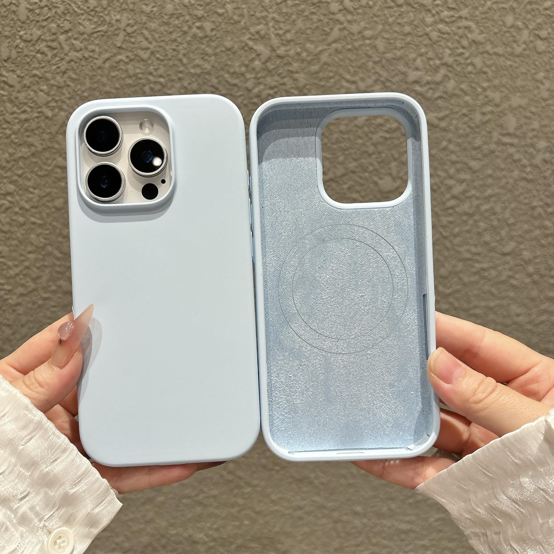 

Liquid Silicone Magnetic Candy Case For iPhone 16 16Pro 16ProMax 16Plus For Magsafe Camera Control Button Matte Cover For iPhone 16