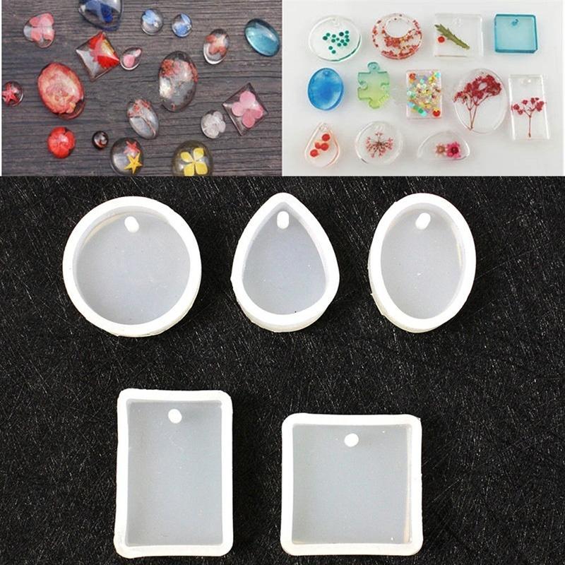 Geometric Jewelry Mold Pendant Silicone Ornament Resin Craft Making DIY