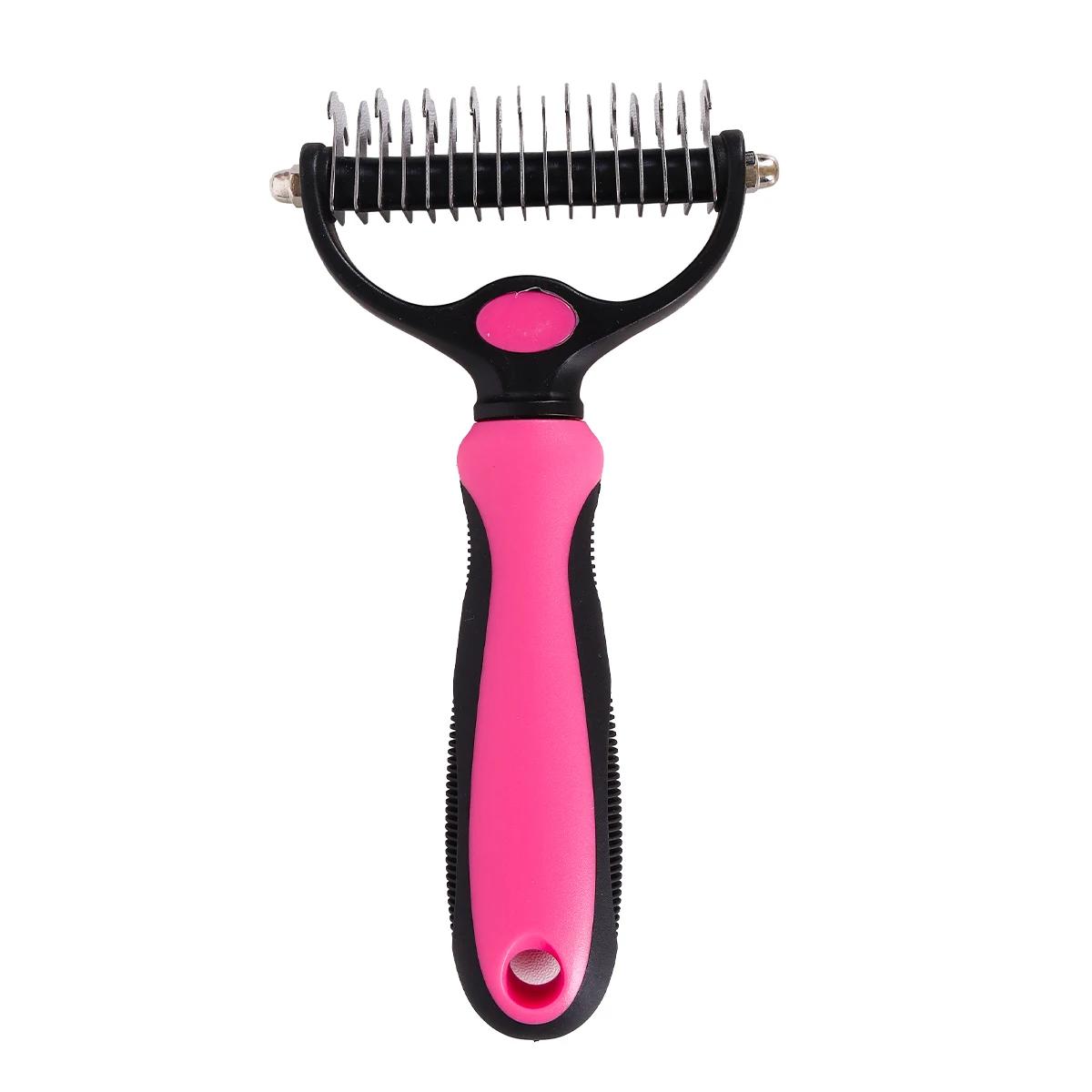 

Pet Double-sided Knot Comb Dog Comb Dog Cat Beauty Hair Removal Cat Pet Supplies розы красного