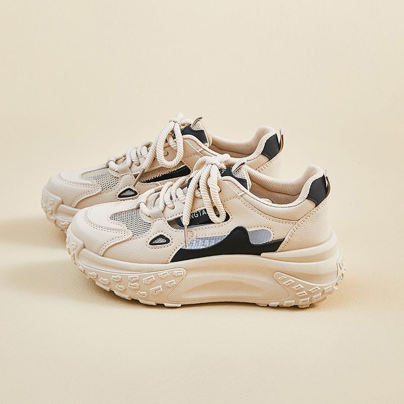 New Dad Shoes for Women In Summer Student Sports Running and Leisure Mesh Breathable and Enhancing Height