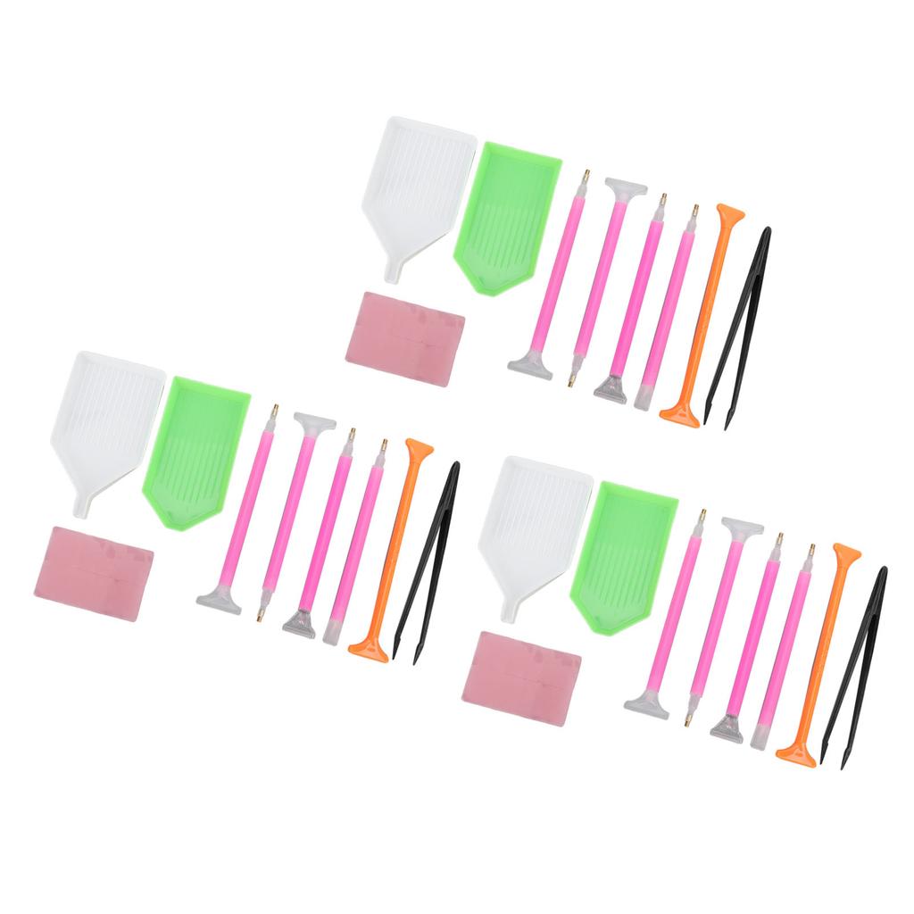 Diamond Painting Tool Diamond Rhinestone Painting Point Drill Pen with Tweezers for Beginner Set of