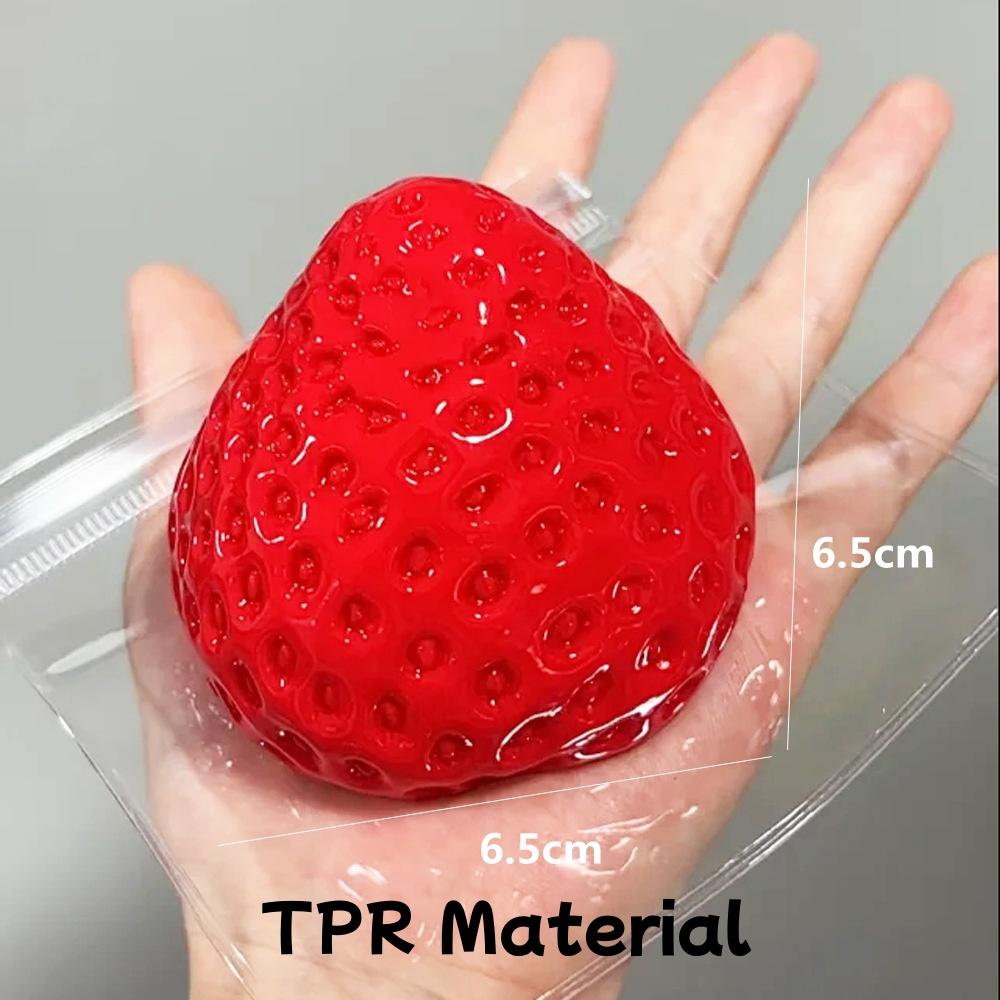 

Strawberry Taba Squishy Squeeze Toy Slow Rebound Stress Relief Fidget Toy For Adults Soft Jelly Feel Squeeze Toy Anti-Stress
