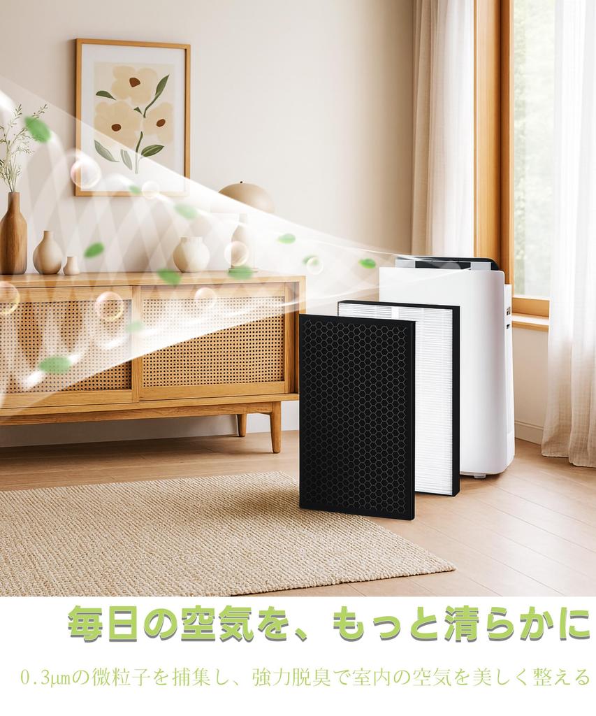 MRICH Sharp Air Purifier Replacement Filter KC-Series Dust Deodorizing Humidifier Compatible