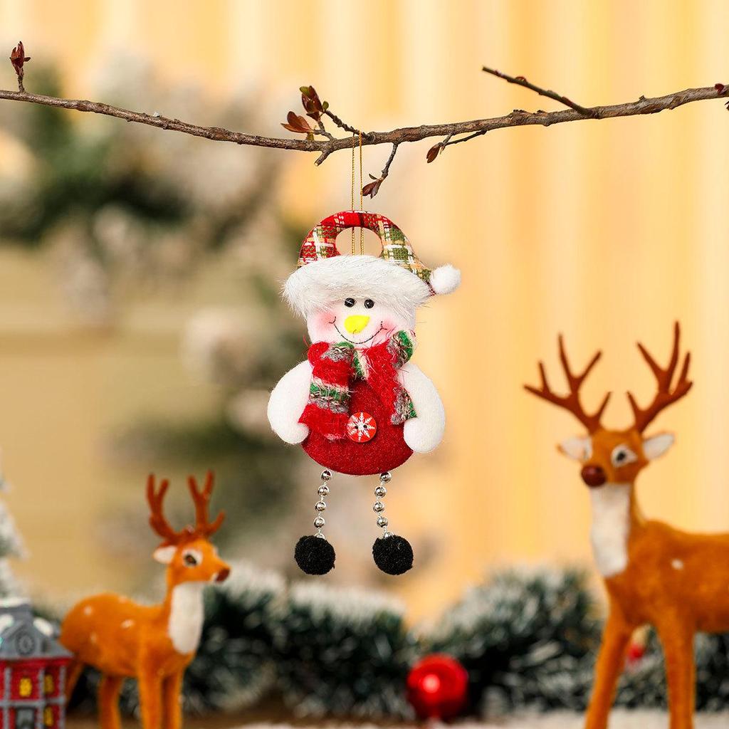 Colorful Doll Hanging Black Ball Pendant Christmas Tree Ornament