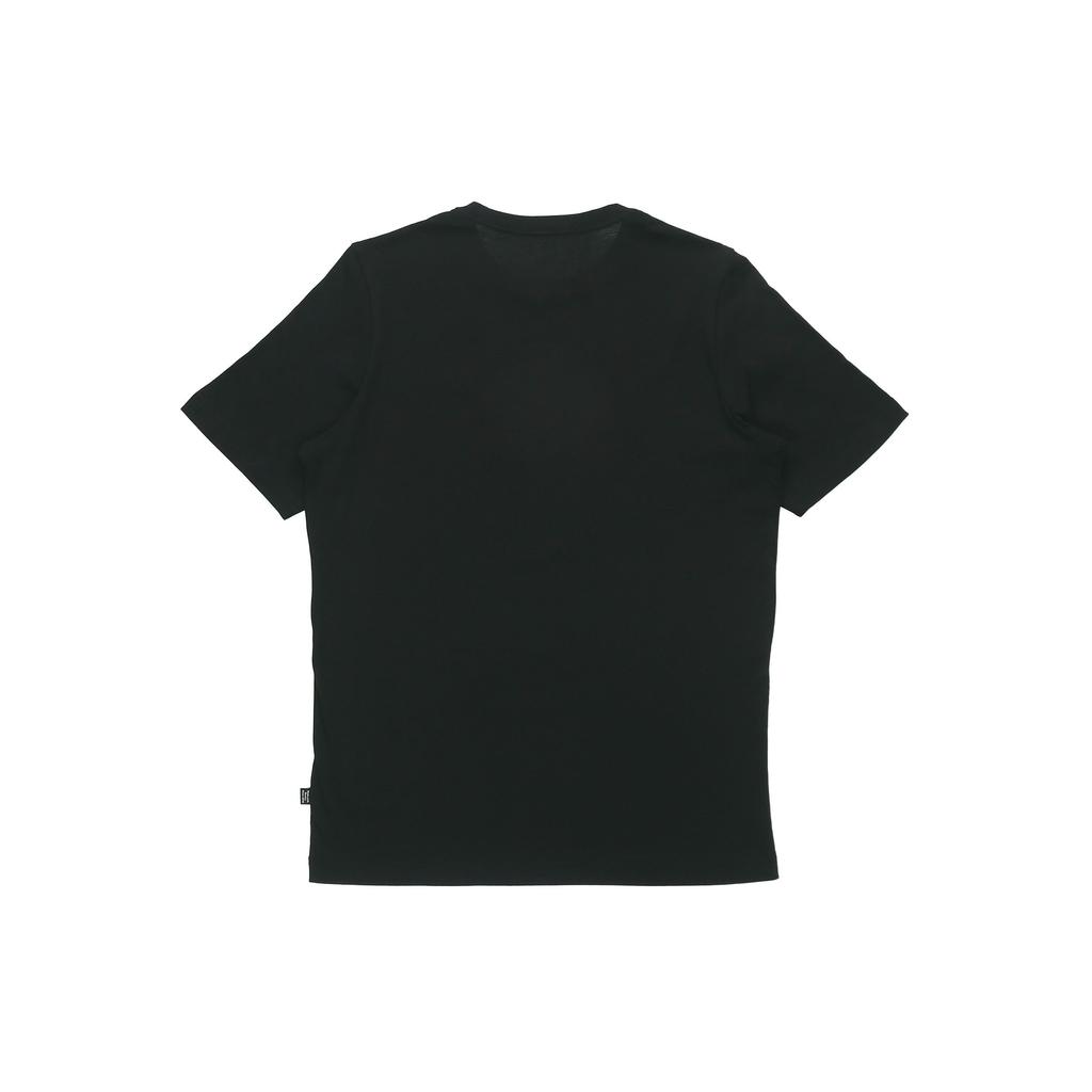 PUMA Logo Print Crew Neck Knit Vintage Short Sleeve T-Shirt Men Tops Black 845573-01