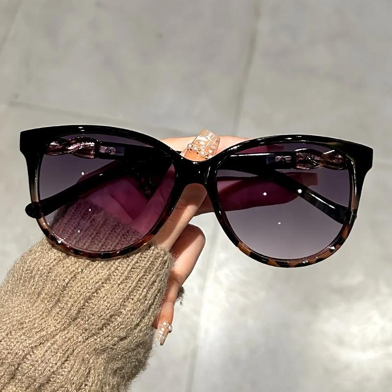 Spersonalizowane damskie okulary przeciwsłoneczne Cat Eye Retro okulary przeciwsłoneczne Butterfly Modne damskie okulary przeciwsłoneczne z dużą ramką Outdoor